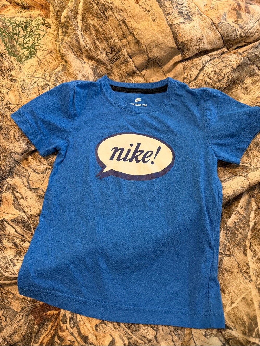 Nike Kids Blue Graphic Short Sleeve Tee